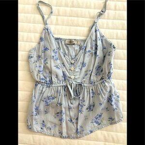 Abercrombie floral tank top size small